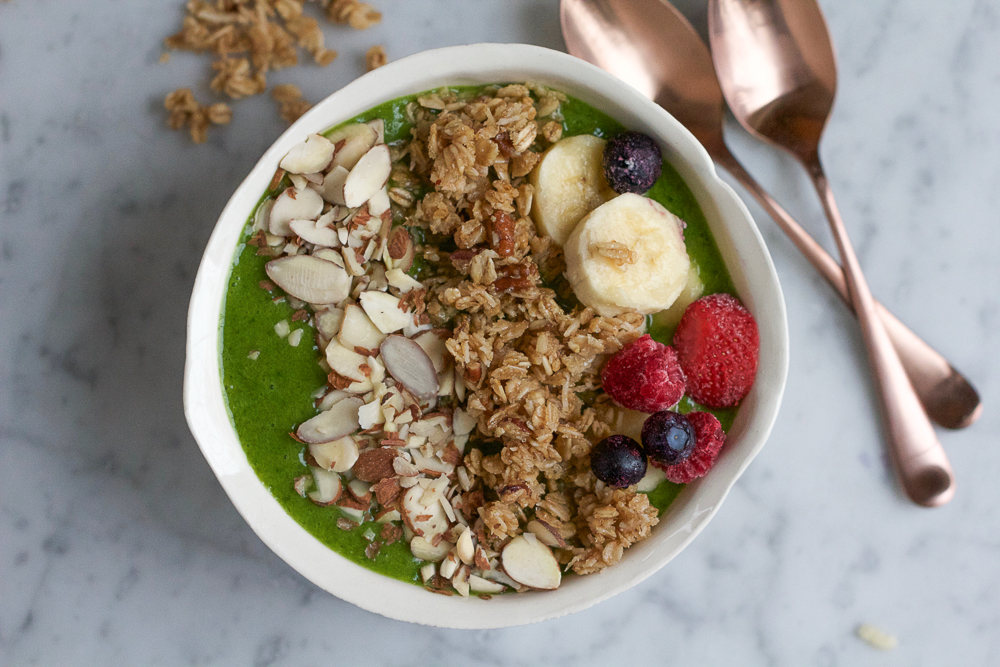 Banana Nut Granola Smoothie Bowl • Hip Foodie Mom