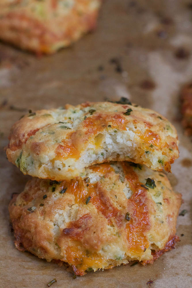 Cheddar Cheese Chive Drop Biscuits