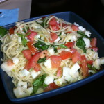 Spaghetti Alla Caprese and Parmesan Fish Sticks (Great for Kids!)