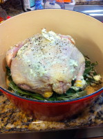 Pot-Roasted Chicken with Mushrooms