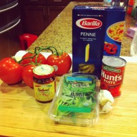 Penne with Triple Tomato Sauce