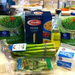 Penne with Asparagus, Sage and Peas