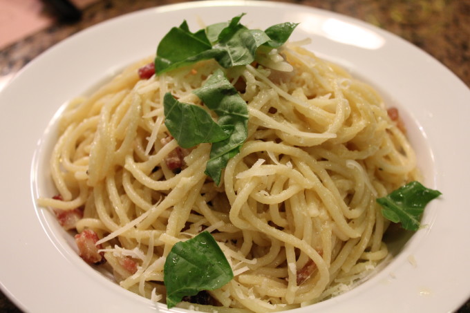 Creamy Spaghetti Carbonara • Hip Foodie Mom