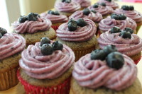 Blueberry Cupcakes with Blueberry Cream Cheese Frosting