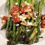 Balsamic Asparagus with Feta Cheese & Toasted Walnuts