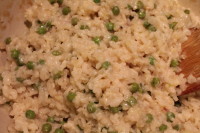Risotto with Peas, Parmesan & Mozzarella