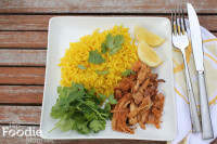 Slow Cooker BBQ Thai Chicken & Golden Rice