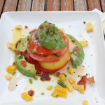 Tomato Tower Salad with Corn, Avocado & Bacon