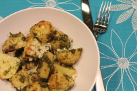 Grilled Pesto Potatoes