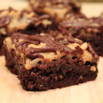 Salted Caramel Brownies with English Toffee