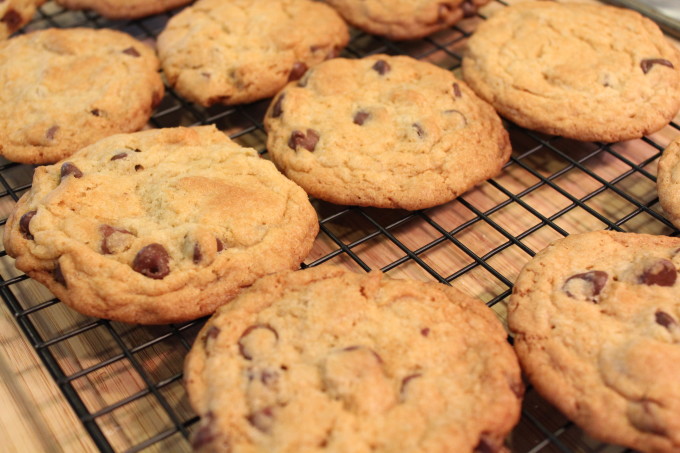 IMG_6155 New York Times Chocolate Chip Cookie Recipe. Certainly, you've heard about this cookie. If you're like me, and have a love affair with chocolate chip cookies, you simply have to bake these and try them for yourself. So good!
