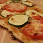 Hummus, Zucchini & Tomato Pizza