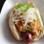 Hot Dogs with Kimchi Relish