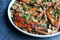 Chicken Marsala! Delicious, so flavorful and easy to make! You will love this thick and creamy mushroom sauce! Learn how to make this restaurant favorite in your very own kitchen!