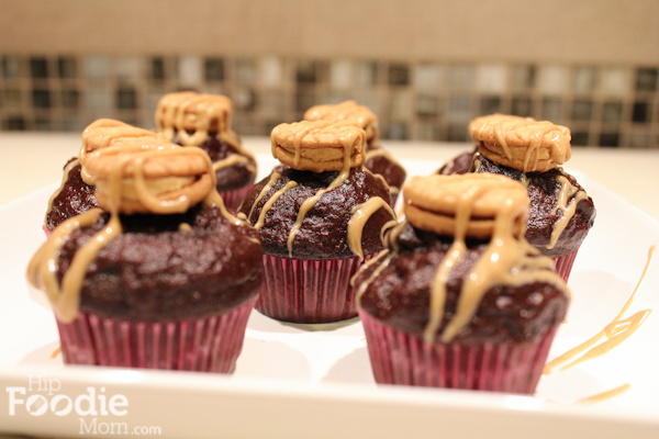 new blog and mini chocolate ganache nutter butter cupcakes!