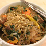 Korean Food: Chapchae (Stir Fried Noodles) in celebration of Chuseok!