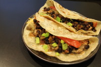 Chicken and Black Bean-Stuffed Burritos