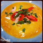 7 Minute Soup! Creamy Red Bell Pepper & Chickpea Soup