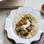 Indian Burritos with Curried Cauliflower. Going Meat-less Baby.