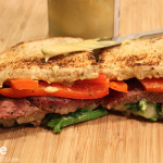 Beef, Broccoli Rabe and Provolone Sandwich