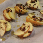 Apple, Brie and Honey Bruschetta.