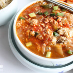 Korean Soft Tofu soup soondubu jjigae
