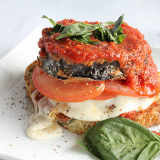 Eggplant Caprese Sandwich!!! A new and delicious spin on a traditional caprese salad!!! Grab in season eggplant while you can and make this!