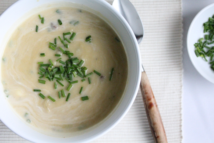 Leek potato soup