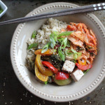 Kimchi Veggie Brown Rice Bowl for #WeekdaySupper
