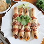 Slow Cooked Pork Taquitos with Chocolate Mole + A Theo Chocolate Giveaway