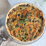 Leek Mushroom Gruyère Quiche