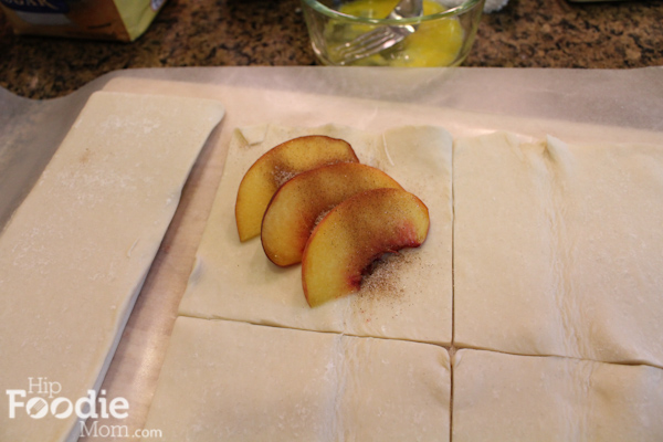 Peach Croissants with caramel_1 | HipFoodieMom.com