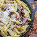 Penne with Goat Cheese, Ham and Sun Dried Tomatoes from Melt