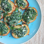 Creamed Kale Crostini