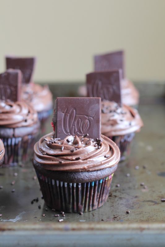 Satisfy those chocolate cravings with these delicious Triple Chocolate Raspberry Cupcakes!! These would make anyone's Valentine's Day special!