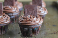 Triple Chocolate Raspberry Cupcakes