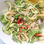 Apple, Spinach and Zucchini Salad for #SundaySupper