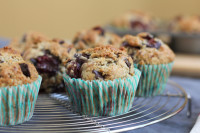 Cherry Chocolate Hazelnut Muffins for #TwelveLoaves