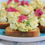 Deviled Egg Crostini for @SafeEggs #SundaySupper