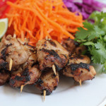 Chicken Satay with Spicy Peanut Sauce for #SundaySupper