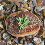 Filet Mignon with Mushrooms and Pinot Noir Sauce for #SundaySupper