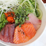 Korean Mixed Rice with Sashimi