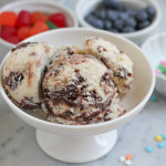 Vanilla Brownie Ice Cream for Ice Cream Social Week