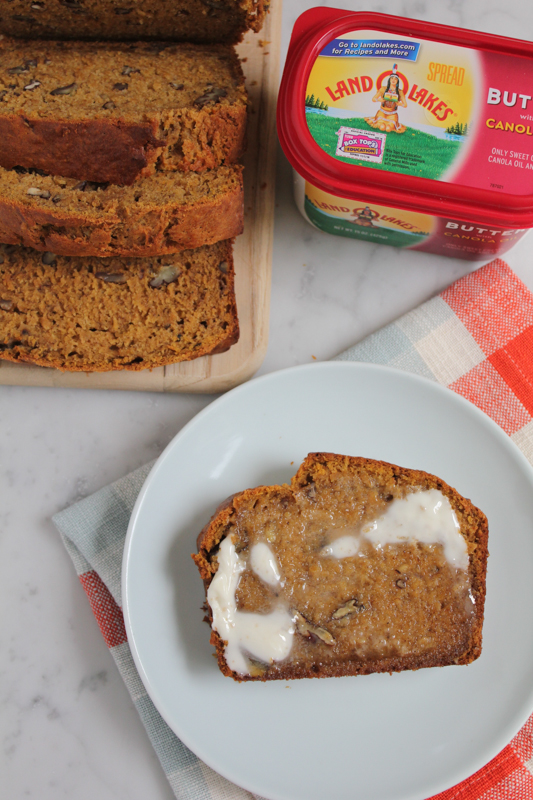 Pumpkin Banana Bread with LAND O LAKES