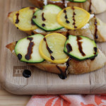 Zucchini and Summer Squash Crostini for #SundaySupper