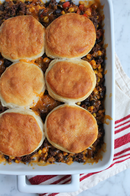Mexican Biscuit Casserole • Hip Foodie Mom