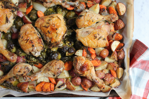 One Pan Roast Chicken with Root Vegetables