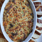 Spicy Cheesy Bratwurst Dip with Pickles + A Giveaway!
