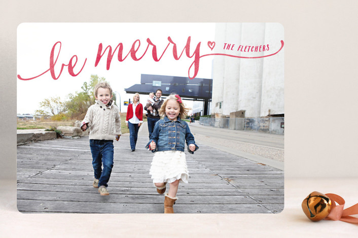 "Be Merry" from Minted.com  + Enter to win a $50 gift code for the holidays! #giveaway #holidays #minted #holidaycards