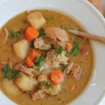 bowl of homemade chicken stew